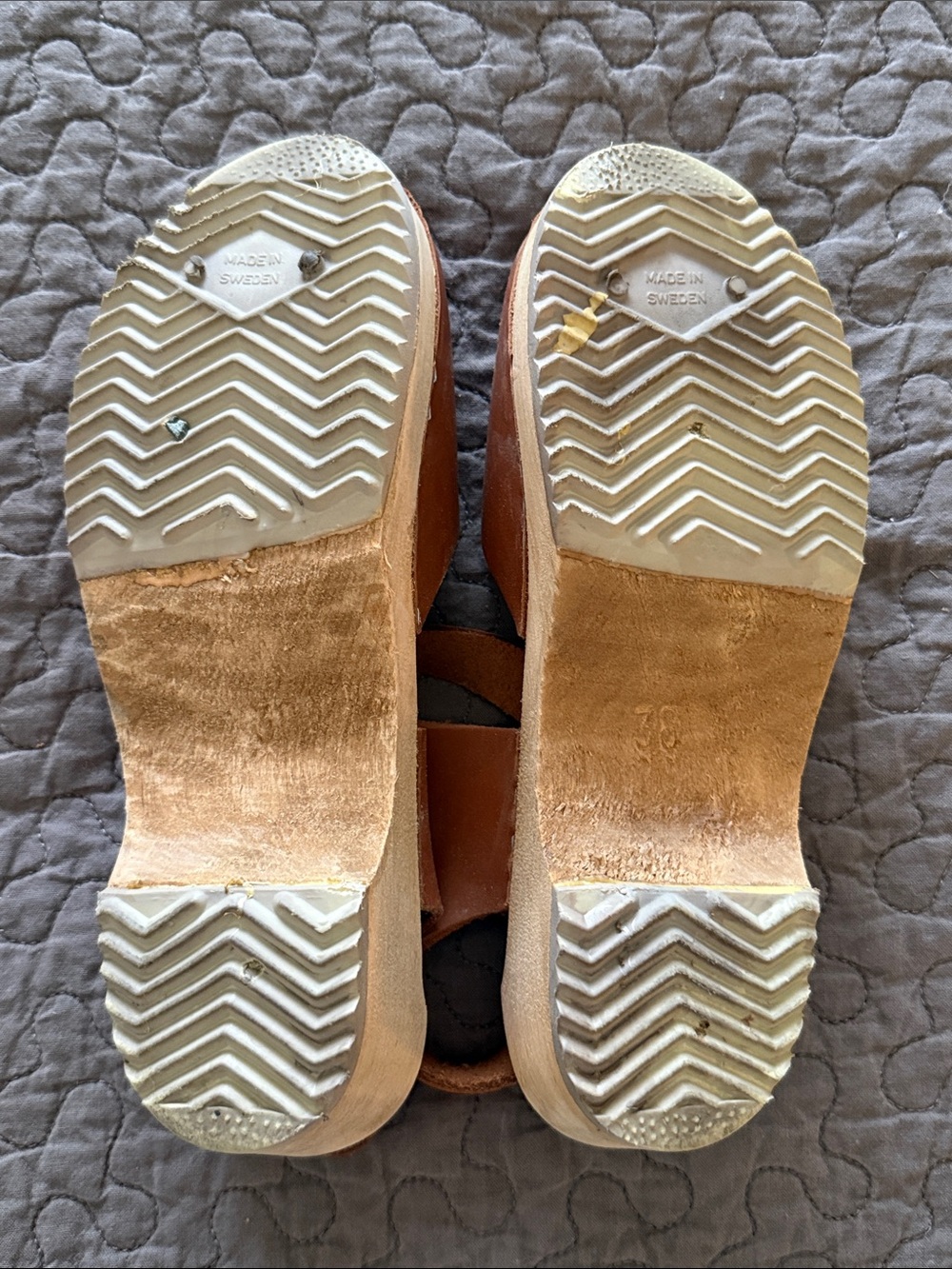 MIA Tan Leather Buckle Clogs - Picture 6 of 9